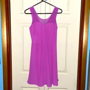 Express purple chiffon mini dress